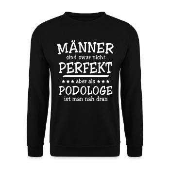 Podologe Männer - Unisex Pullover - Schwarz - Vorne - Alina (178cm) & Michal (187cm)