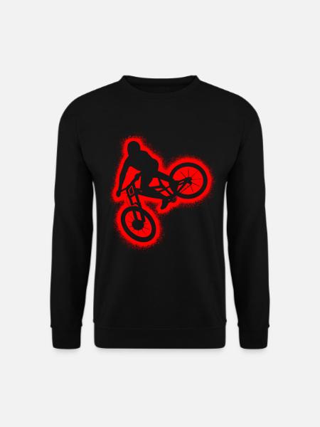 Downhill Bike Mountainbike MTB Herren Jungen - Unisex Pullover - Schwarz
