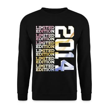 LIMITED EDITION 2014 - 12 JAHRE - 12. GEBURTSTAG - Unisex Pullover - Schwarz - Vorne - Alina (178cm) & Michal (187cm)
