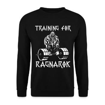 Training für Ragnarök - Unisex Pullover - Schwarz - Vorne - Alina (178cm) & Michal (187cm)