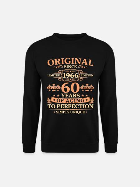 Original depuis 1966 Anniversaire 60 ans - Sweat-shirt Unisexe - noir