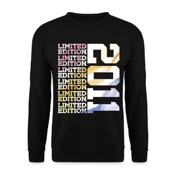 ÉDITION LIMITÉE 2011 - 15 ANS - 15E ANNIVERSAIRE - Sweat-shirt Unisexe - noir - Devant - Alina (178cm) & Michal (187cm)