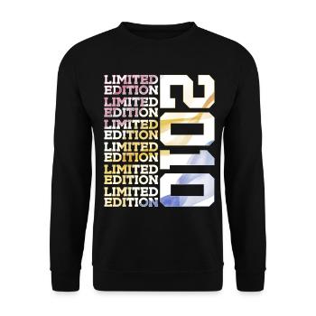 ÉDITION LIMITÉE 2010 - 16 ANS - 16E ANNIVERSAIRE - Sweat-shirt Unisexe - noir - Devant - Alina (178cm) & Michal (187cm)