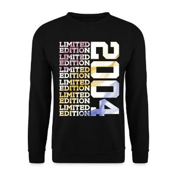 LIMITED EDITION 2004 - 22 YEARS - 22ND BIRTHDAY - Unisex Sweatshirt - black - Front - Alina (178cm) & Michal (187cm)