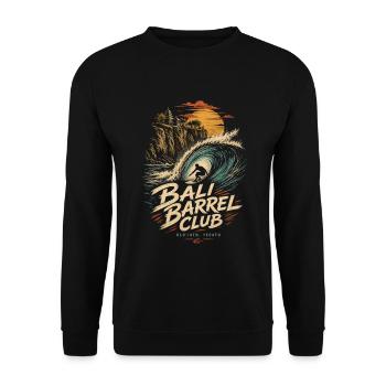 Bali Barrel Club Surf - Unisex Sweatshirt - black - Front - Alina (178cm) & Michal (187cm)