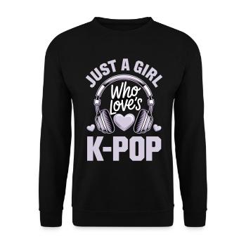 K-Pop - Sweat-shirt Unisexe - noir - Devant - Alina (178cm) & Michal (187cm)