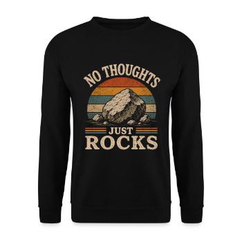 Geology Fan Rocks Collecting Rocks - Unisex Sweatshirt - black - Front - Alina (178cm) & Michal (187cm)