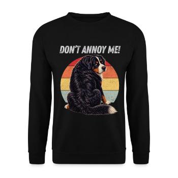 Ne m’embête pas, Bernese - Sweat-shirt Unisexe - noir - Devant - Alina (178cm) & Michal (187cm)