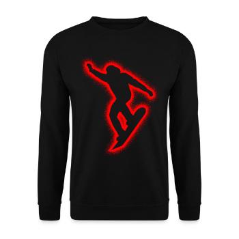 Snowboarders Snowboarding Kids Men's Snowboard - Unisex Sweatshirt - black - Front - Alina (178cm) & Michal (187cm)