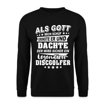 Discgolfer - Unisex Pullover - Schwarz - Vorne - Alina (178cm) & Michal (187cm)
