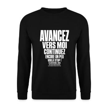 T-shirt Pêche Humour Cadeau Pêcheur - Sweat-shirt Unisexe - noir - Devant - Alina (178cm) & Michal (187cm)