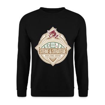Steine & Strategie - Unisex Pullover - Schwarz - Vorne - Alina (178cm) & Michal (187cm)