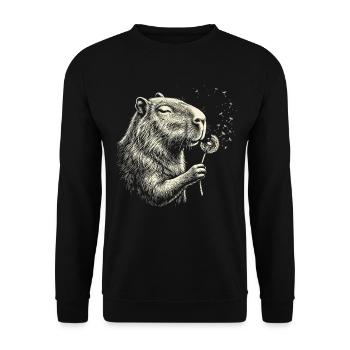 Dandelion Beaver Dream - Unisex Sweatshirt - black - Front - Alina (178cm) & Michal (187cm)