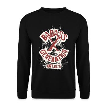 Badass Generation 1975 - Unisex Sweatshirt - black - Front - Alina (178cm) & Michal (187cm)