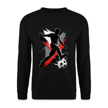 Soccer Players - Unisex Sweatshirt - black - Front - Alina (178cm) & Michal (187cm)