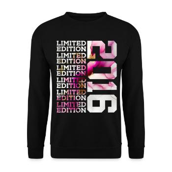 LIMITED EDITION 2016 - 10 YEARS - 10TH BIRTHDAY - Unisex Sweatshirt - black - Front - Alina (178cm) & Michal (187cm)