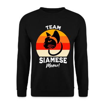 Équipe Siamese Cat - Sweat-shirt Unisexe - noir - Devant - Alina (178cm) & Michal (187cm)
