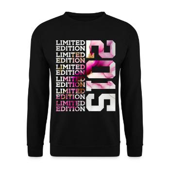 LIMITED EDITION 2015 - 11 YEARS - 11TH BIRTHDAY - Unisex Sweatshirt - black - Front - Alina (178cm) & Michal (187cm)