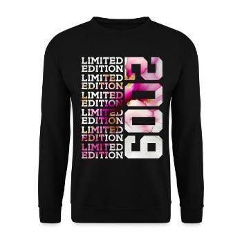 LIMITED EDITION 2009 - 17 YEARS - 17TH BIRTHDAY - Unisex Sweatshirt - black - Front - Alina (178cm) & Michal (187cm)