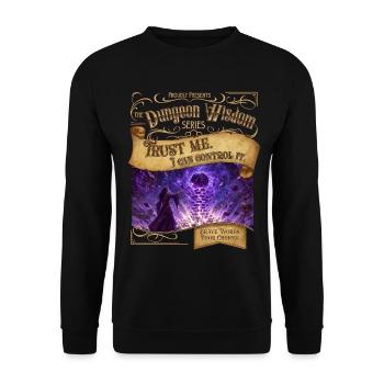 I Can Control It - Unisex Sweatshirt - black - Front - Alina (178cm) & Michal (187cm)