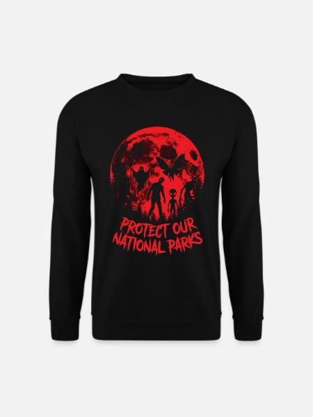 Cryptid Protect Our National Parks - Unisex Sweatshirt - black