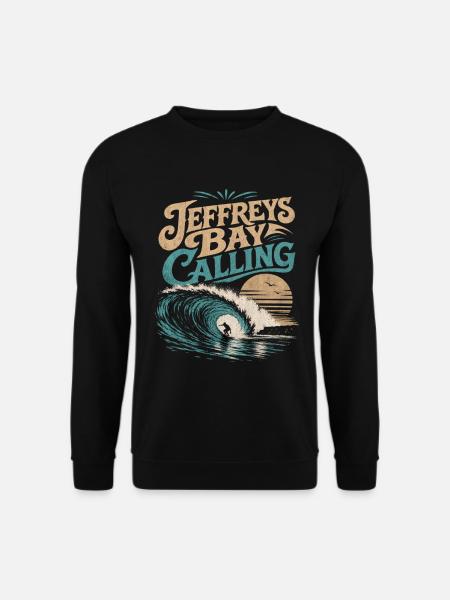 Jeffreys Bay Surfing - Unisex Sweatshirt - black