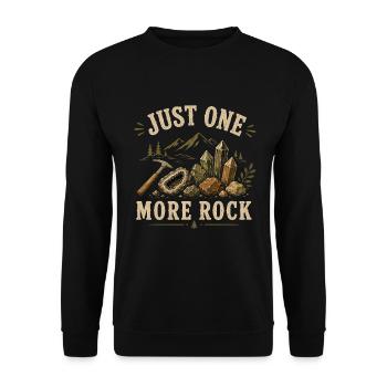 Gesteine Sammeln Geologie Steinsammler - Unisex Pullover - Schwarz - Vorne - Alina (178cm) & Michal (187cm)