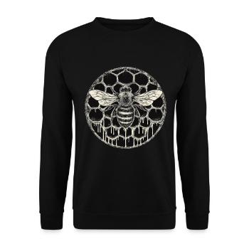 Beekeeper Suit Beekeeping Supplies Beekeeper Beekeeper - Unisex Sweatshirt - black - Front - Alina (178cm) & Michal (187cm)