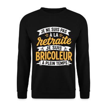 Bricolage Cadeau humour personnalisé - Sweat-shirt Unisexe - noir - Devant - Alina (178cm) & Michal (187cm)