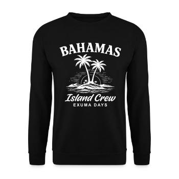 Bahamas Island Crew Exuma Day - Unisex Pullover - Schwarz - Vorne - Alina (178cm) & Michal (187cm)