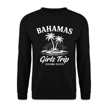 Journées du voyage des filles aux Bahamas - Sweat-shirt Unisexe - noir - Devant - Alina (178cm) & Michal (187cm)
