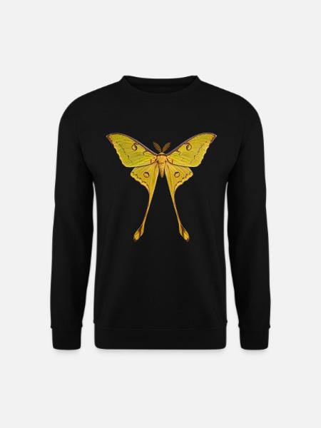 Kometenfalter Argema mittrei - Unisex Pullover - Schwarz
