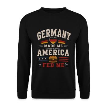 Racines américaines du sang allemand - Sweat-shirt Unisexe - noir - Devant - Alina (178cm) & Michal (187cm)