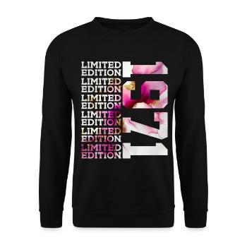 LIMITED EDITION 1971 - 55 YEARS - 55TH BIRTHDAY - Unisex Sweatshirt - black - Front - Alina (178cm) & Michal (187cm)