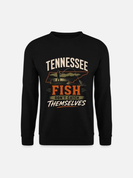 Tennessee Fischer Angler Fischfang See - Unisex Pullover - Schwarz