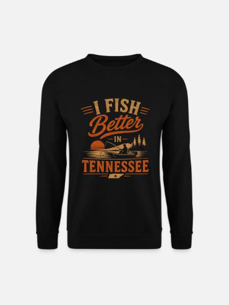 Tennessee Angler Fischjäger Seefischen - Unisex Pullover - Schwarz