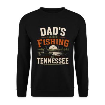 Tennessee Angeln Fisch Fischer Leidenschaft - Unisex Pullover - Schwarz - Vorne - Alina (178cm) & Michal (187cm)