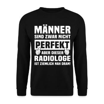 Radiologe - Unisex Pullover - Schwarz - Vorne - Alina (178cm) & Michal (187cm)