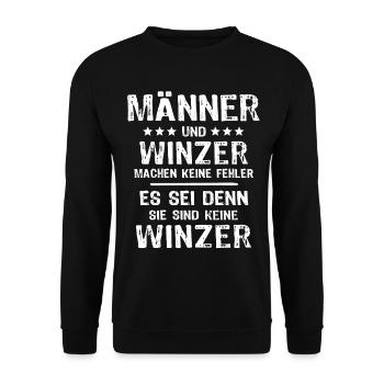 Winzer - Unisex Pullover - Schwarz - Vorne - Alina (178cm) & Michal (187cm)