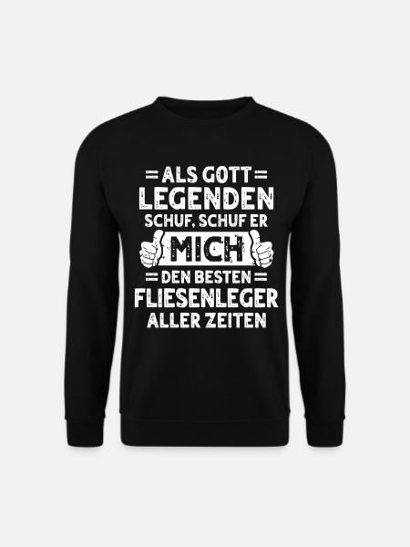 Fliesenleger - Unisex Pullover - Schwarz