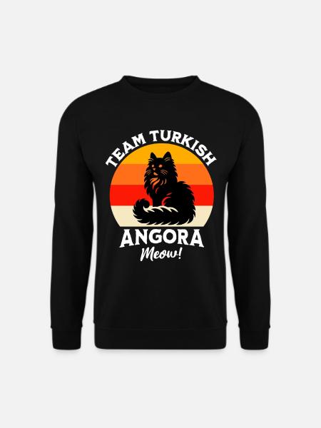 Team Türkisch Angorakatze - Unisex Pullover - Schwarz