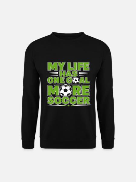 Mein Leben hat ein Ziel | Fußball Liebe - Unisex Pullover - Schwarz