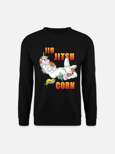 Jiu-Jitsu-Einhorn - Unisex Pullover - Schwarz