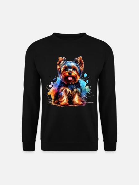 Yorkshire Terrier Geschenk - Unisex Pullover - Schwarz