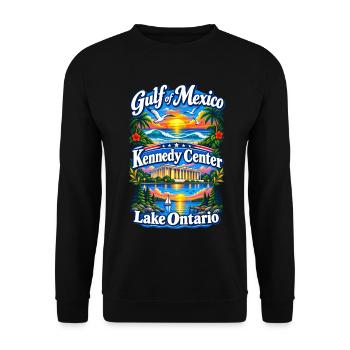 Gulf of Mexico Lake Ontario Kennedy Center - Unisex Pullover - Schwarz - Vorne - Alina (178cm) & Michal (187cm)
