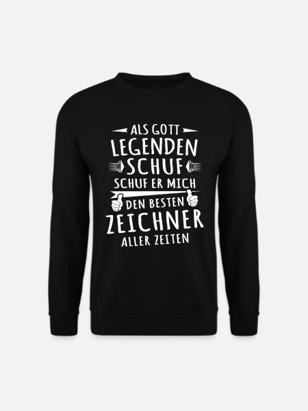 Zeichner - Unisex Pullover - Schwarz