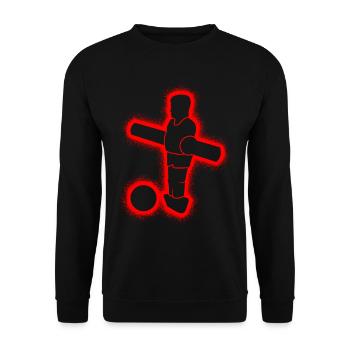 Kickern Tischkicker Kinder Herren Tischfußball - Unisex Pullover - Schwarz - Vorne - Alina (178cm) & Michal (187cm)