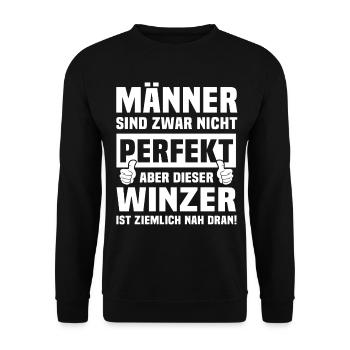 Winzer - Unisex Pullover - Schwarz - Vorne - Alina (178cm) & Michal (187cm)