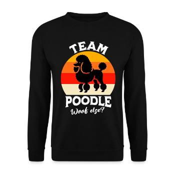Team Pudel - Unisex Pullover - Schwarz - Vorne - Alina (178cm) & Michal (187cm)