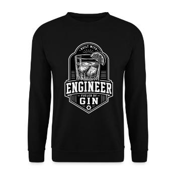 Ingenieur Gin - Unisex Pullover - Schwarz - Vorne - Alina (178cm) & Michal (187cm)